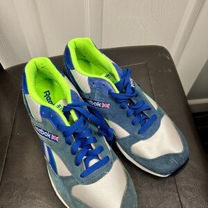 Reebok Blue and Green Sneakers